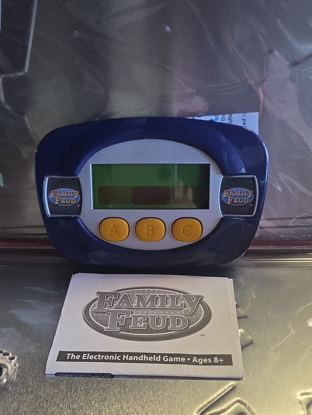 FAMILY FEUD Electronic Handheld Game - Blue